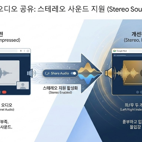 Google Meet 스테레오 오디오
