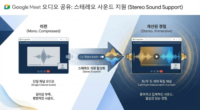 Google Meet 스테레오 오디오