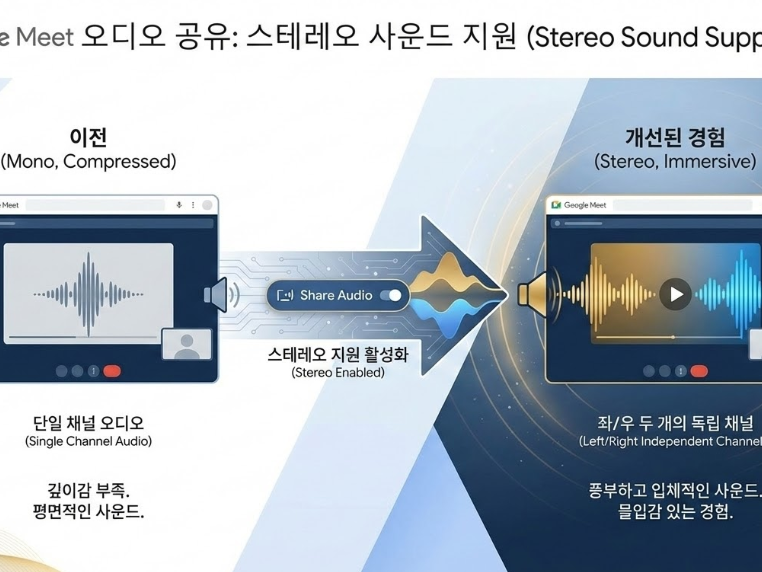 Google Meet 스테레오 오디오