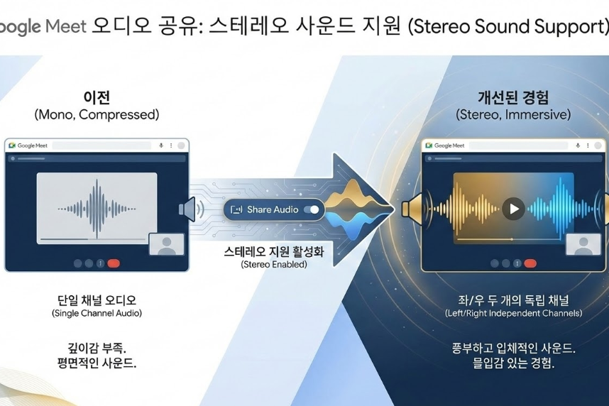 Google Meet 스테레오 오디오